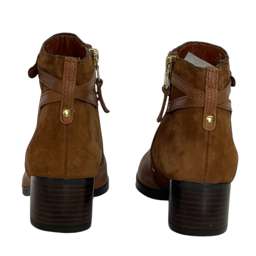 LAUREN RALPH LAUREN DAMARA LEATHER & SUEDE ZIP BOOTIES SZ 7M EUC - Picture 5 of 16